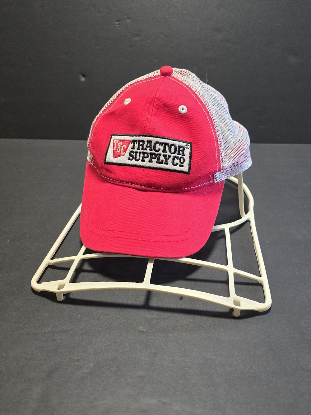 Tractor Supply Company TSC Cap Hat Strapback Mesh Back Red White